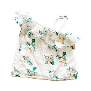 White Floral Blouse by Janie and Jack